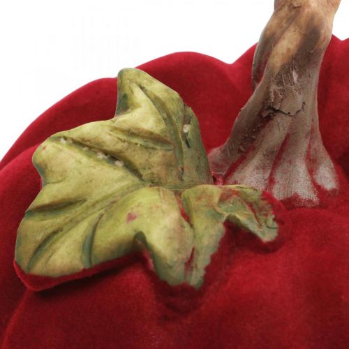 Decoración de otoño rojo calabaza deco polyresin 15 × 12cm