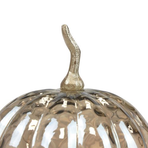 Artículo Decoración de calabaza vidrio calabaza decoración de mesa otoño Ø14cm H19cm