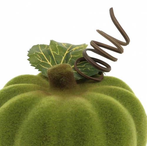 Artículo Mini calabaza flocada naranja, verde, roja Ø9cm 6 piezas