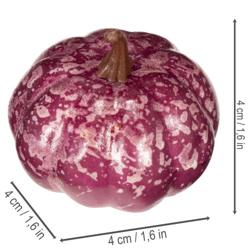 Juego de decoración de mini calabazas, decoraciones de otoño y Halloween, colores surtidos, 4 cm, 24 piezas | Floristik24.es