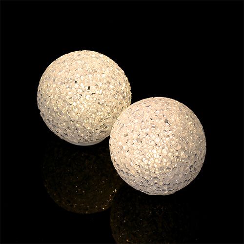 Floristik24 Bola con iluminación media blanco-cálido Ø7cm 6ud