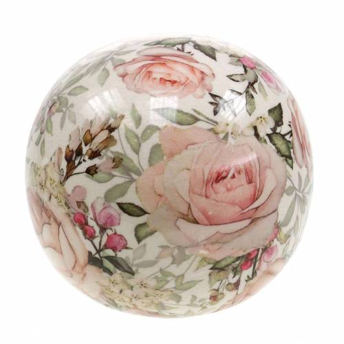 Floristik24 Bola decorativa rosa loza rosa claro Ø9cm