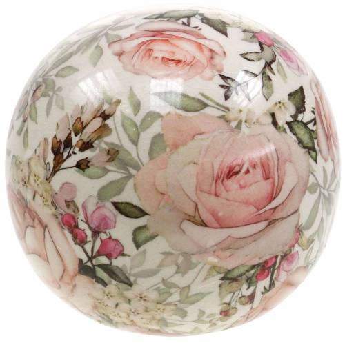 Floristik24 Bola decorativa rosa loza rosa claro Ø9cm