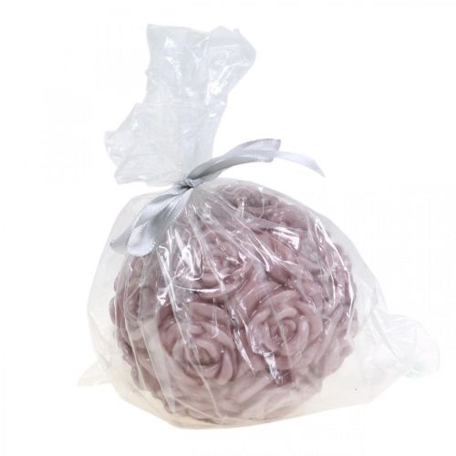 Artículo Vela bola rosas Vela redonda rosa Ø10.5cm