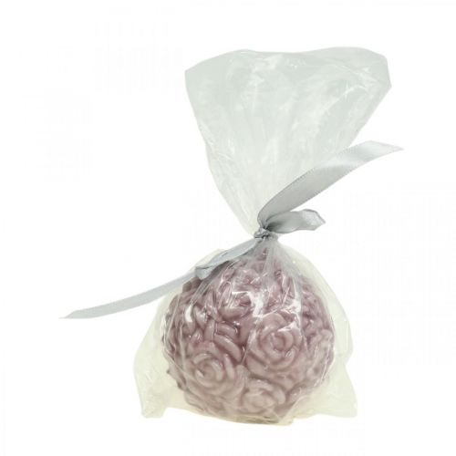 Artículo Vela bola rosas Vela redonda vela rosa decoración Ø7cm
