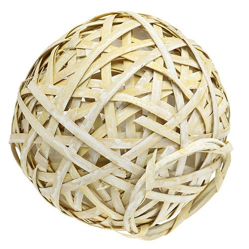 Floristik24 Maceta de bolas de chip amarillo Ø23cm H19cm