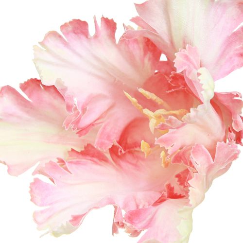 Artículo Flor artificial loro tulipán tulipán artificial rosa 69cm
