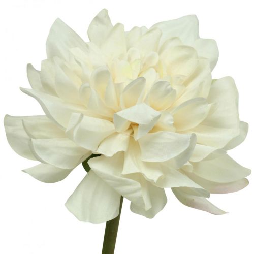 Artículo Flor artificial Dalia blanca Flor artificial con capullo H57cm