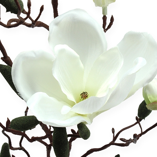 Artículo Magnolia rama crema artificial 90cm