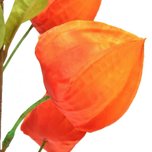 Floristik24 Flor artificial flor de farol naranja Physalis flores decorativas de seda 93cm 2 piezas