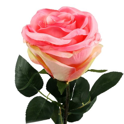 Floristik24 Flor Artificial Rosa relleno rosa Ø10cm L65cm 3pcs