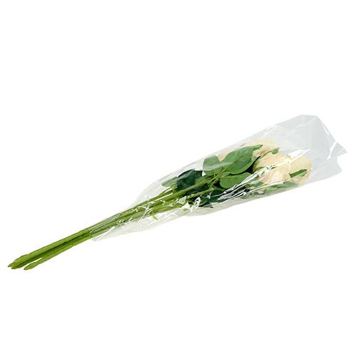 Artículo Flores artificiales Rose Cream Ø6cm L50cm 6pcs