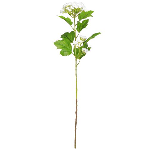 Artículo Flores artificiales Bola de nieve Viburnum Artificial Blanco 60cm 4 uds
