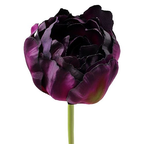 Artículo Flores artificiales Tulipanes Púrpura-Verde 84cm - 85cm 3pcs