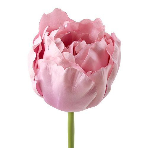 Floristik24 Tulipanes artificiales rellenos rosa oscuro 84cm - 85cm 3pcs