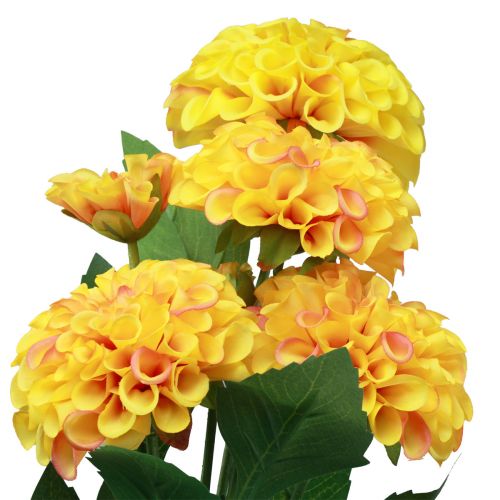 Artículo Decoración de flores artificiales, dalias artificiales naranja 50cm