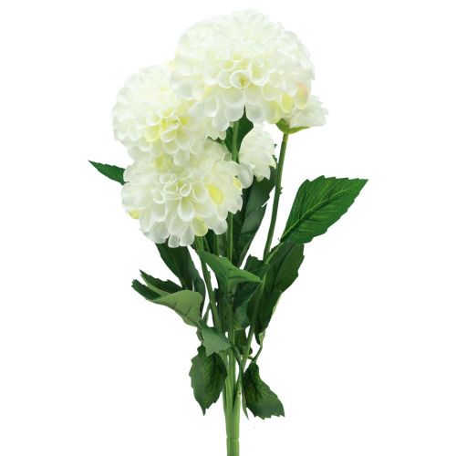 Floristik24 Flores artificiales dalias decorativas artificiales blancas 50cm