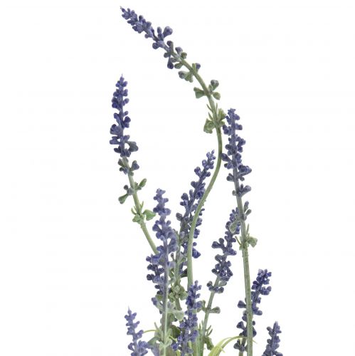 Artículo Flores artificiales decoración de lavanda rama de lavanda violeta 48cm