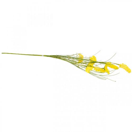 Floristik24 Ramo de flores artificiales amarillas, amapolas y ranúnculos en ramo, flores de seda, decoración primaveral L45cm