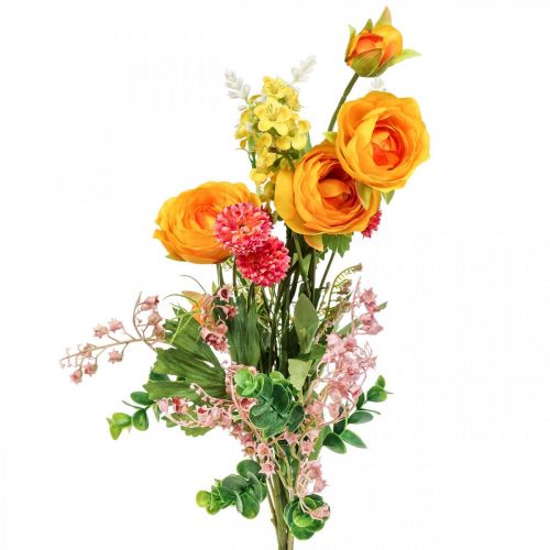Floristik24 Ramo artificial Rosas artificiales Flores de pradera 59cm