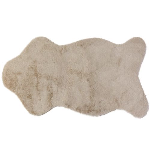 Artículo Camino de mesa decorativo de piel sintética alfombra de piel beige 50×90cm