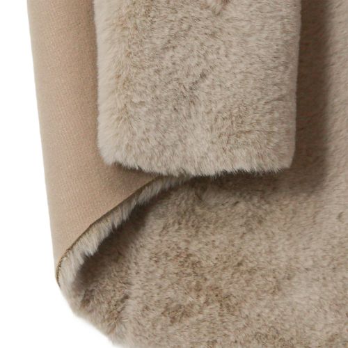 Artículo Camino de mesa decorativo de piel sintética alfombra de piel beige 50×90cm