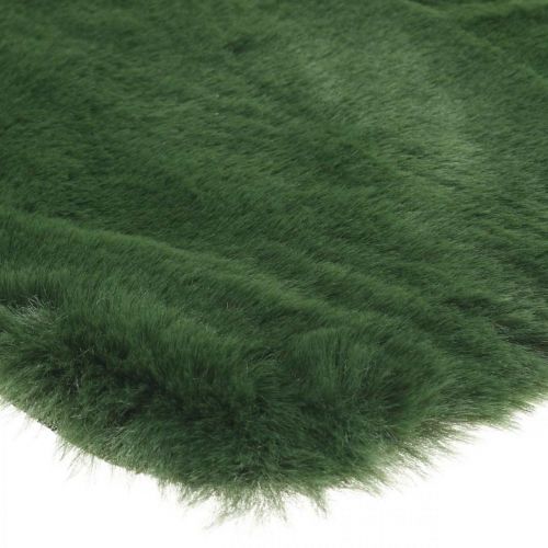 Floristik24 Alfombra decorativa de piel sintética verde 55×38cm