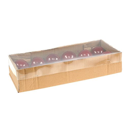 Floristik24 Manzana de fruta artificial pintada de rojo Ø5.5cm 12pcs