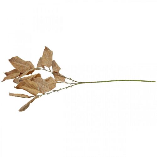 Artículo Planta artificial decoración otoño rama hojas blanco lavado L70cm