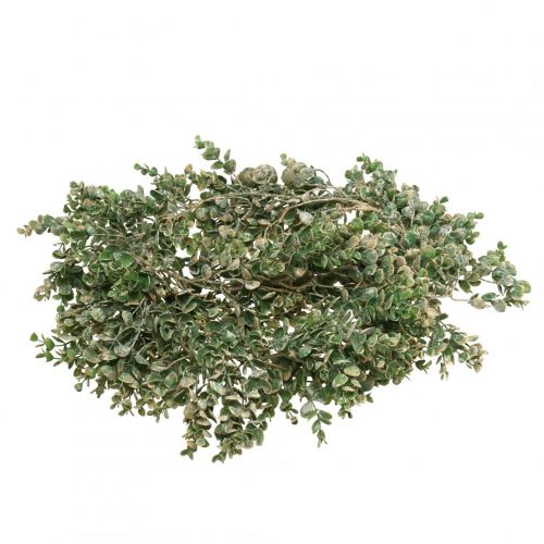 Floristik24 Guirnalda de boj artificial verde blanco lavado L148cm