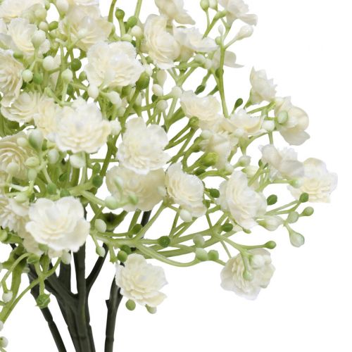Floristik24 Gypsophila flores artificiales hierba de yeso blanco L30cm 6 piezas en un manojo