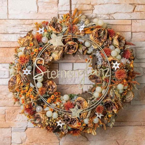Floristik24 Plantas artificiales cártamo cardo rama cardo naranja 4pcs