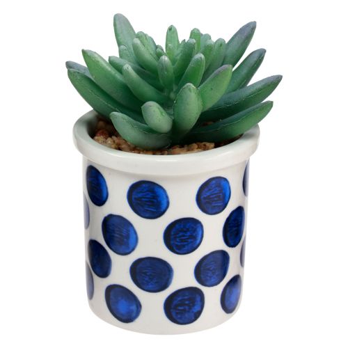 Artículo Plantas artificiales suculentas planta verde artificial 9-12,5 cm 4 piezas