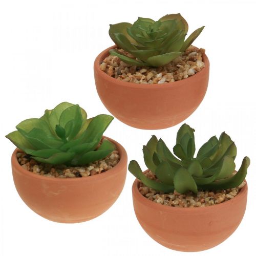 Plantas artificiales en macetas suculentas artificiales H9cm 3pcs