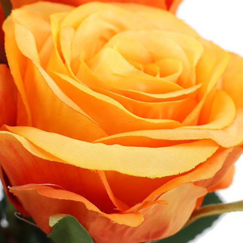 Artículo Rosas artísticas rellenas de naranja Ø6cm L37cm 6pcs