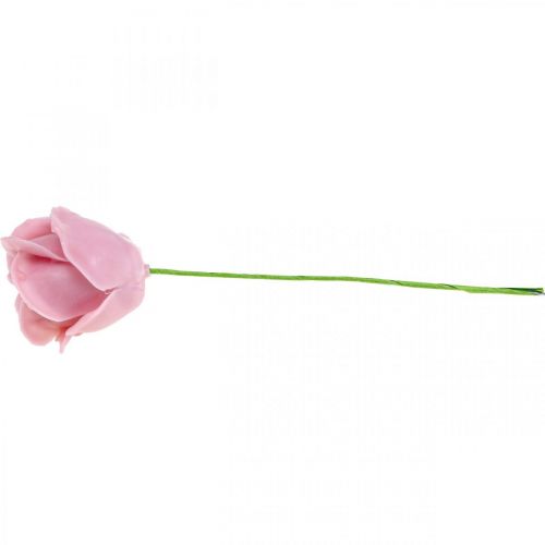 Artículo Rosas artificiales rosas de cera rosa rosas decorativas cera Ø6cm 18 piezas