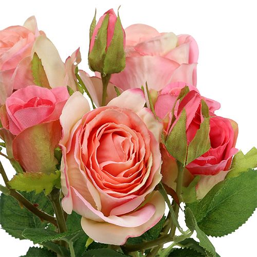 Floristik24 Ramo de rosas art rosa 40cm