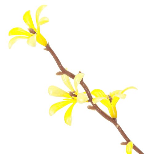 Artículo Rama artificial de Pascua con flores amarillas, rama decorativa de primavera, L138cm