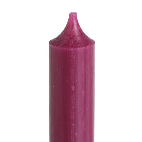 Artículo Velas de cera de palo corto en Berry 21×110mm 6 piezas