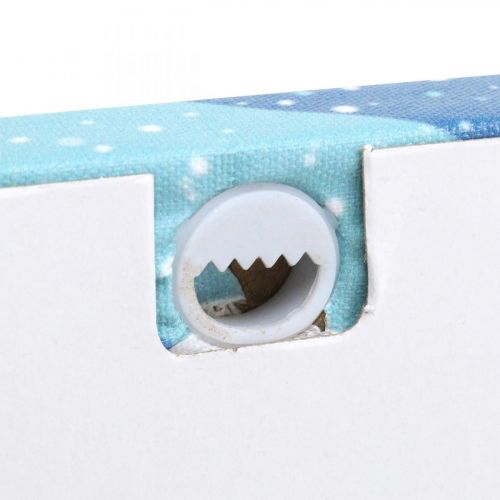 Floristik24 Cuadro LED Navidad Papá Noel con trineo Cuadro LED de pared 38x28cm