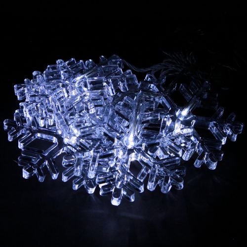 Artículo Decoración de ventana LED Navidad blanco frío para batería 25×90cm
