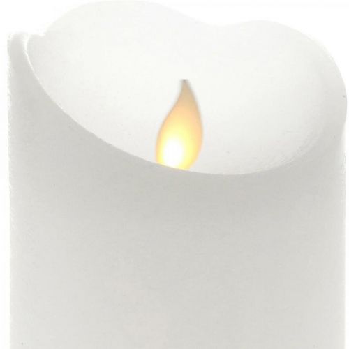 Artículo Vela de cera LED Vela de pilar Velas de cera LED Ø7.5cm H10cm