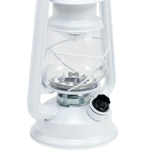 Floristik24 Linterna LED regulable blanco cálido 24,5 cm con 15 lámparas