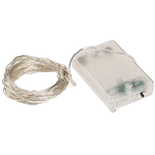 Artículo Cadena de luces LED 100 Micro LED blanco cálido temporizador 4 piezas
