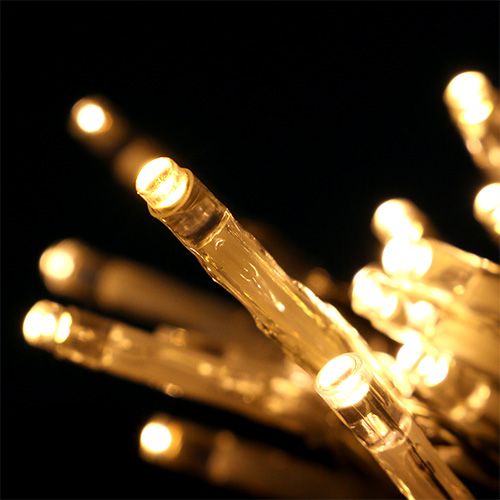 Floristik24 Cadena de luz LED 20 cm 275cm con batería blanco cálido