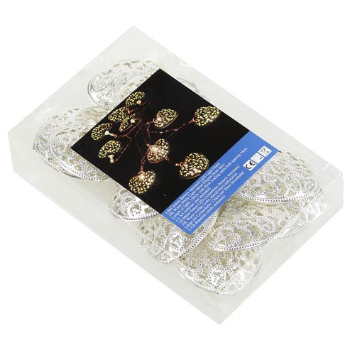 Floristik24 Cadena de luz LED en forma de corazón cálido / blanco 160cm