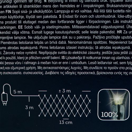 Floristik24 Red luminosa LED 384 blanco cálido 3m x3 m para exterior