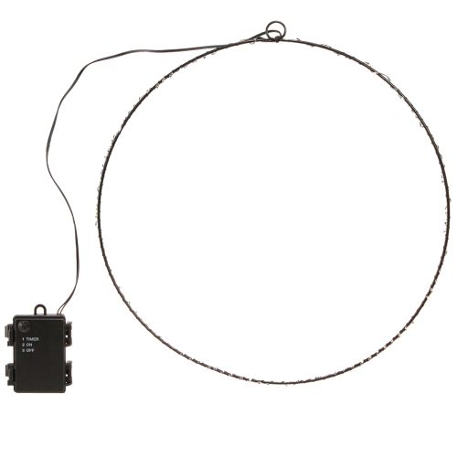 Floristik24 Aro LED para colgar metal 110L blanco cálido interior Ø35cm