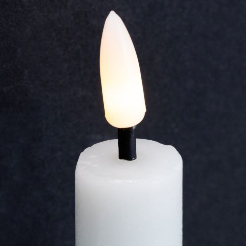 Artículo Vela LED de cera blanca, 14,5 cm, 2 unidades