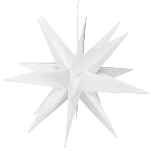 Floristik24 Estrella LED 3D temporizador blanco batería exterior Ø30cm H74cm